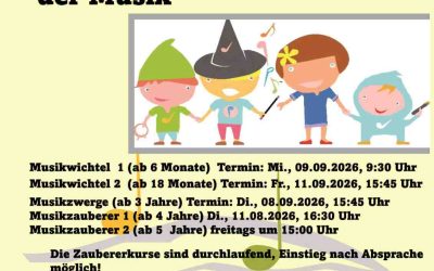 Neue Kurse im Zauberland der Musik