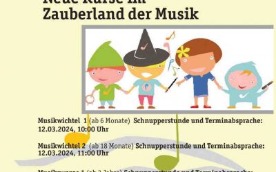 Zauberland der Musik: neue Kurse in Schönenberg-Kübelberg